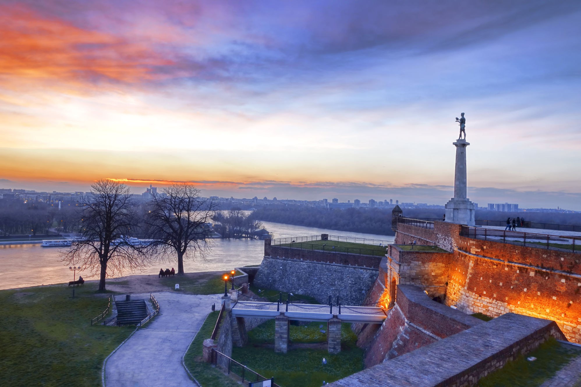 Belgrade sunset image